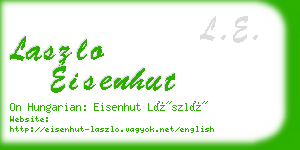 laszlo eisenhut business card